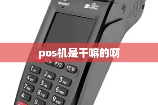 pos机是干嘛的啊 pos机是干嘛的啊