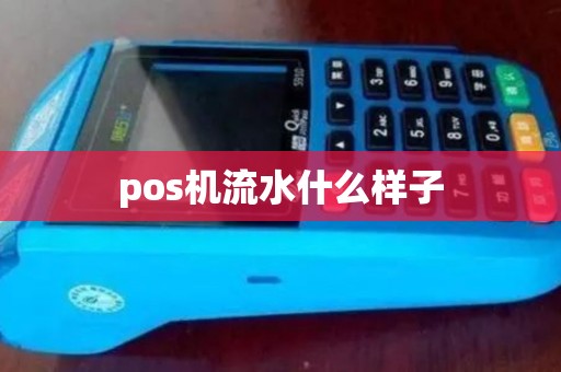 pos机流水什么样子