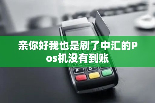 亲你好我也是刷了中汇的Pos机没有到账