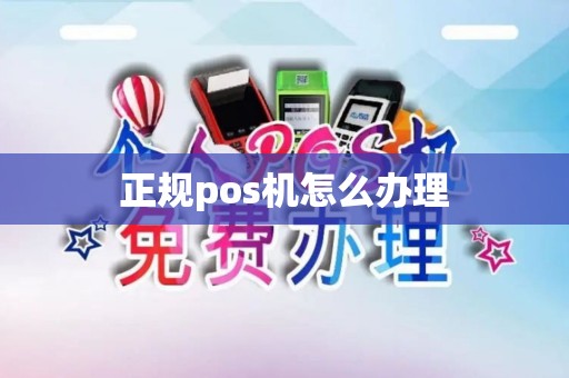 正规pos机怎么办理