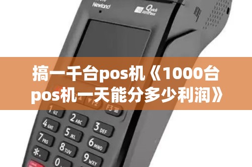 搞一千台pos机《1000台pos机一天能分多少利润》