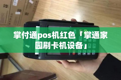 掌付通pos机红色「掌通家园刷卡机设备」