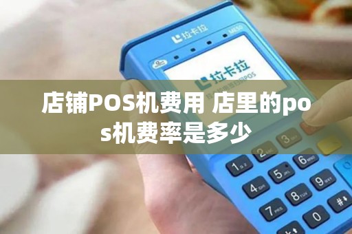店铺POS机费用 店里的pos机费率是多少