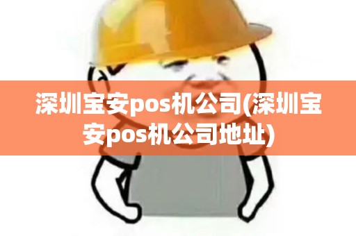 深圳宝安pos机公司(深圳宝安pos机公司地址)