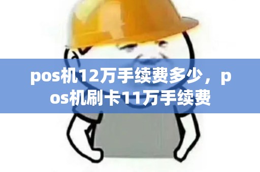 pos机12万手续费多少,pos机刷卡11万手续费 pos机12万手续费多少,pos机刷卡11万手续费