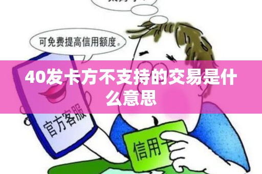 40发卡方不支持的交易是什么意思