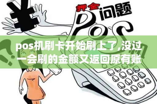 pos机刷卡开始刷上了,没过一会刷的金额又返回原有账户是怎么回 pos机刷卡开始刷上了,没过一会刷的金额又返回原有账户是怎么回
