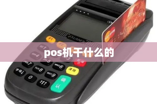 pos机干什么的 pos机干什么的