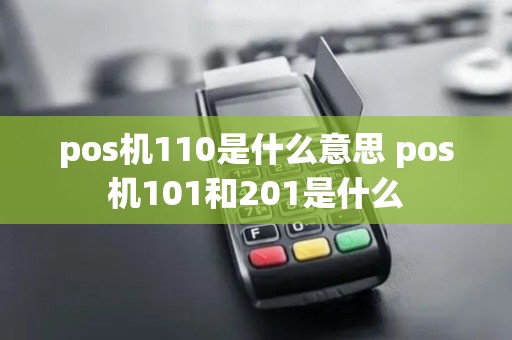 pos机110是什么意思 pos机101和201是什么 pos机110是什么意思 pos机101和201是什么