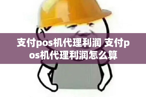 支付pos机代理利润 支付pos机代理利润怎么算
