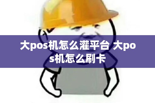 大pos机怎么灌平台 大pos机怎么刷卡