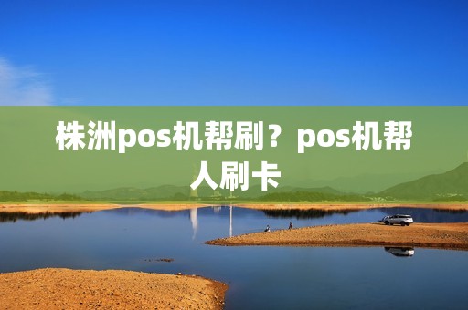 株洲pos机帮刷？pos机帮人刷卡