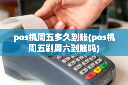 pos机周五多久到账(pos机周五刷周六到账吗) pos机周五多久到账(pos机周五刷周六到账吗)