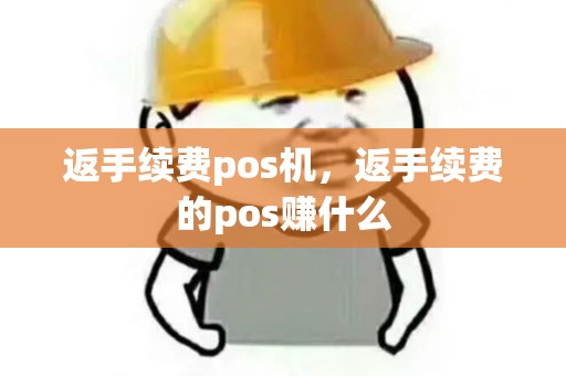返手续费pos机,返手续费的pos赚什么 返手续费pos机,返手续费的pos赚什么