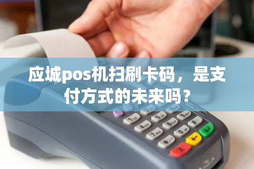 应城pos机扫刷卡码，是支付方式的未来吗？