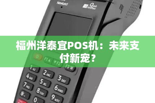 福州洋泰宜POS机:未来支付新宠? 福州洋泰宜POS机:未来支付新宠?