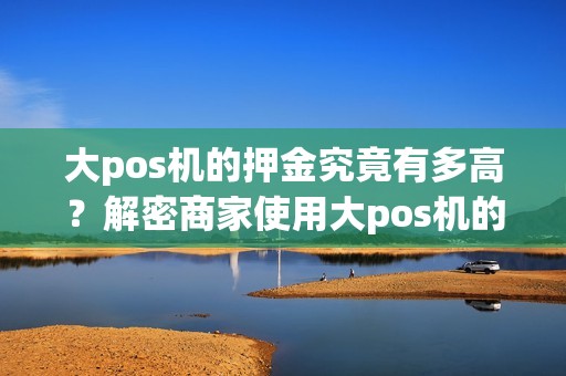 大pos机的押金究竟有多高？解密商家使用大pos机的成本！