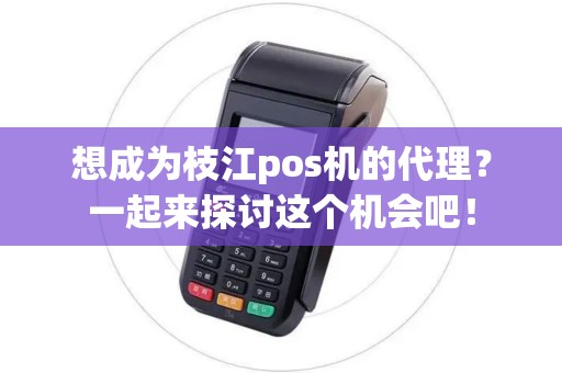想成为枝江pos机的代理？一起来探讨这个机会吧！