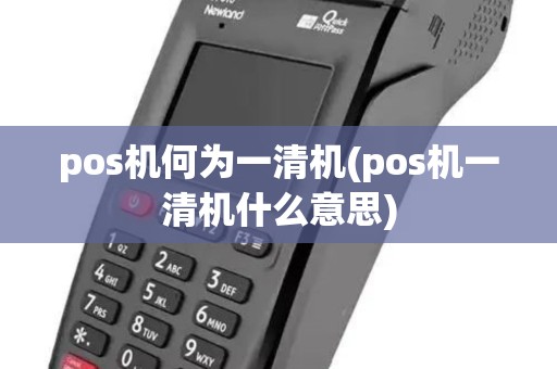 pos机何为一清机(pos机一清机什么意思)