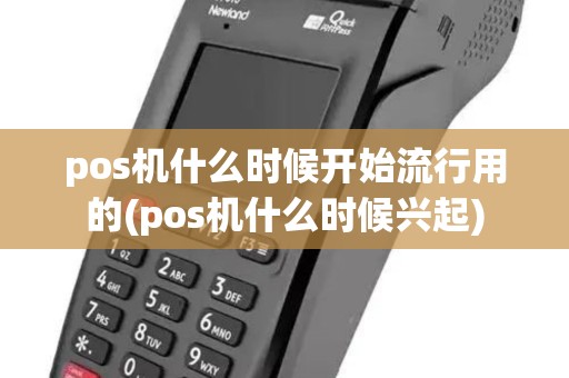pos机什么时候开始流行用的(pos机什么时候兴起)