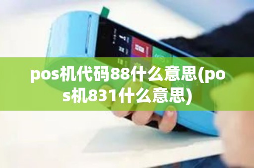pos机代码88什么意思(pos机831什么意思)