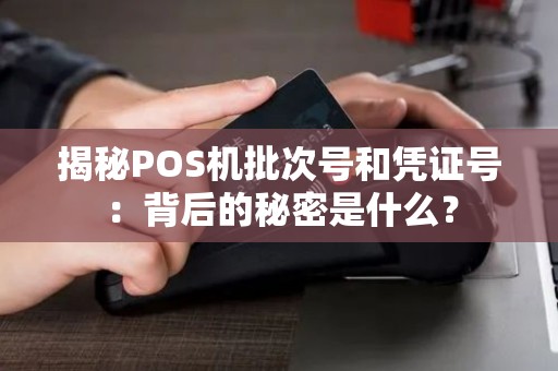 揭秘POS机批次号和凭证号:背后的秘密是什么? 揭秘POS机批次号和凭证号:背后的秘密是什么?