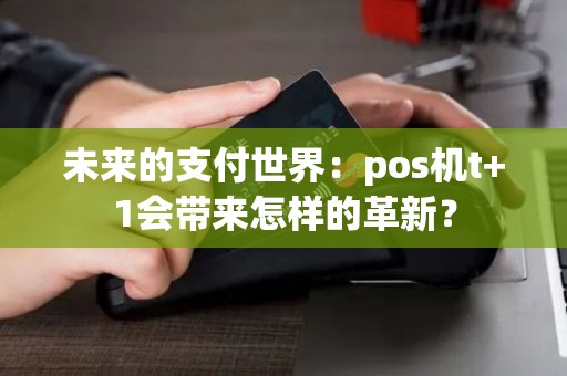 未来的支付世界:pos机t+1会带来怎样的革新? 未来的支付世界:pos机t+1会带来怎样的革新?