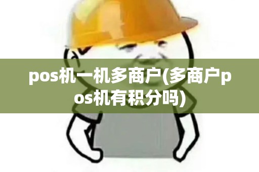 pos机一机多商户(多商户pos机有积分吗)