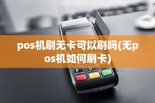 pos机刷无卡可以刷吗(无pos机如何刷卡)
