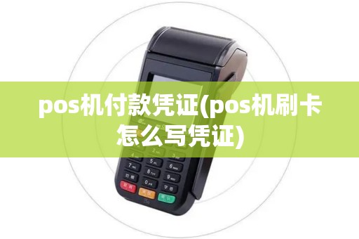 pos机付款凭证(pos机刷卡怎么写凭证) pos机付款凭证(pos机刷卡怎么写凭证)