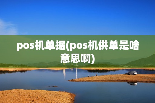 pos机单据(pos机供单是啥意思啊)