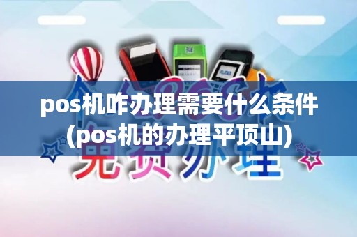 pos机咋办理需要什么条件(pos机的办理平顶山)