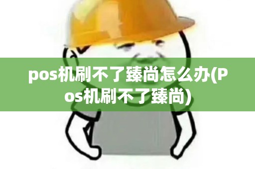 pos机刷不了臻尚怎么办(Pos机刷不了臻尚)