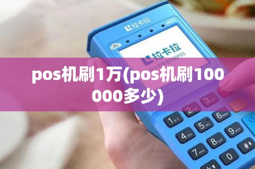 pos机刷1万(pos机刷100000多少) pos机刷1万(pos机刷100000多少)