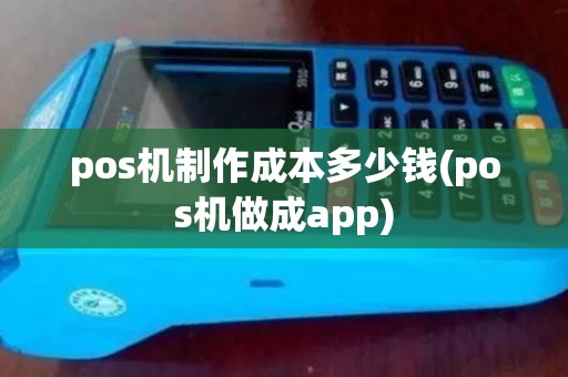 pos机制作成本多少钱(pos机做成app) pos机制作成本多少钱(pos机做成app)
