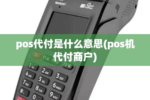 pos代付是什么意思(pos机代付商户)
