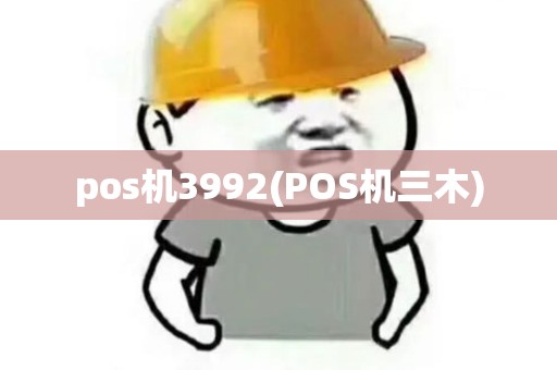 pos机3992(POS机三木)