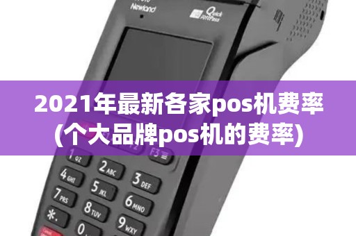 2021年最新各家pos机费率(个大品牌pos机的费率)
