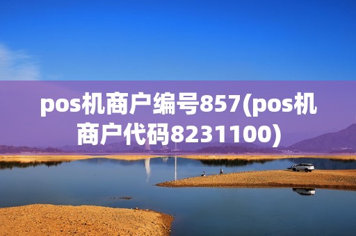 pos机商户编号857(pos机商户代码8231100)