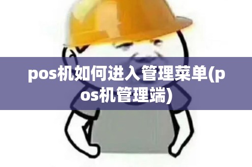 pos机如何进入管理菜单(pos机管理端)