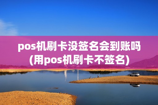 pos机刷卡没签名会到账吗(用pos机刷卡不签名) pos机刷卡没签名会到账吗(用pos机刷卡不签名)