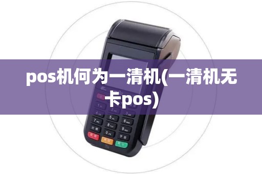 pos机何为一清机(一清机无卡pos) pos机何为一清机(一清机无卡pos)