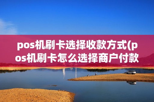 pos机刷卡选择收款方式(pos机刷卡怎么选择商户付款) pos机刷卡选择收款方式(pos机刷卡怎么选择商户付款)
