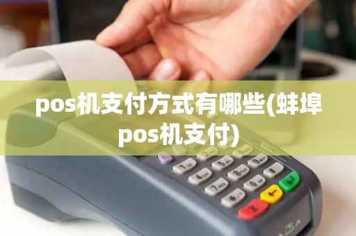 pos机支付方式有哪些(蚌埠pos机支付)