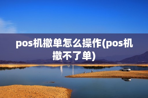 pos机撤单怎么操作(pos机撤不了单)