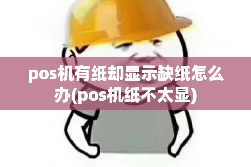 pos机有纸却显示缺纸怎么办(pos机纸不太显) pos机有纸却显示缺纸怎么办(pos机纸不太显)