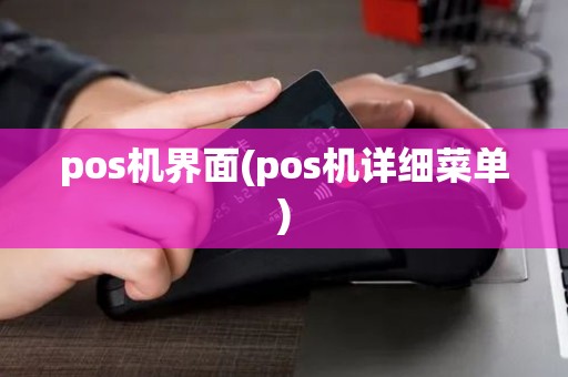 pos机界面(pos机详细菜单) pos机界面(pos机详细菜单)