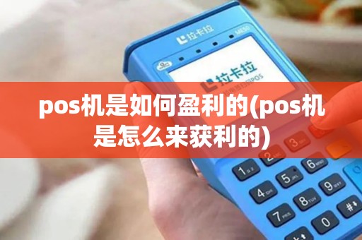 pos机是如何盈利的(pos机是怎么来获利的)