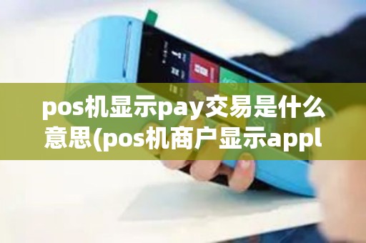 pos机显示pay交易是什么意思(pos机商户显示applepay9295)