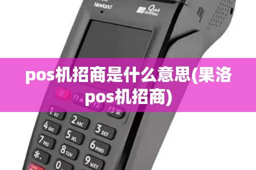 pos机招商是什么意思(果洛pos机招商) pos机招商是什么意思(果洛pos机招商)